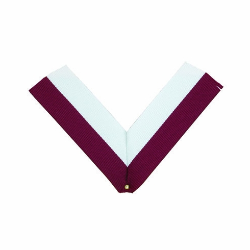 NECK RIBBON, MAROON AND WHITE