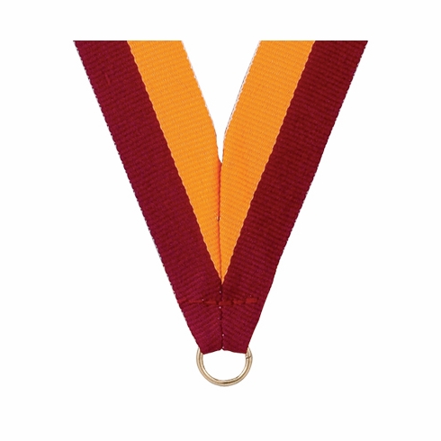 NECK RIBBON MAROON & GOLD