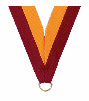 NECK RIBBON MAROON & GOLD