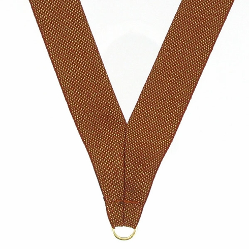 NECK RIBBON  METALLIC BRONZE