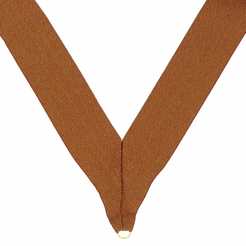 NECK RIBBON METALLIC BRONZE