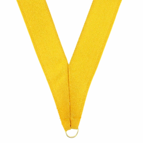 NECK RIBBON  METALLIC GOLD