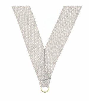 NECK RIBBON  METALLIC SILVER
