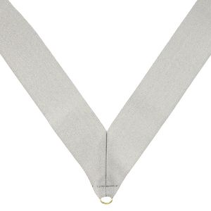 NECK RIBBON METALLIC SILVER