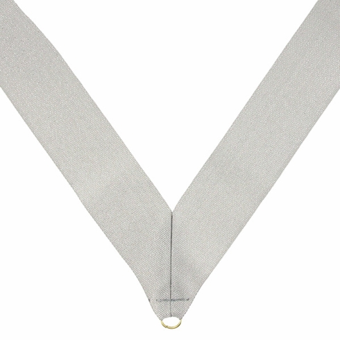 NECK RIBBON METALLIC SILVER
