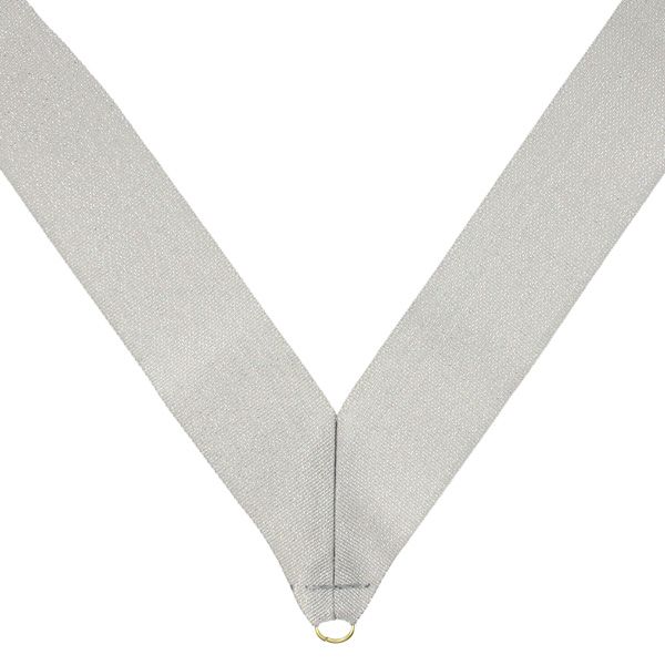 NECK RIBBON METALLIC SILVER