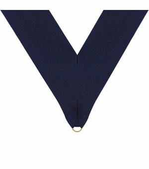 NECK RIBBON NAVY BLUE