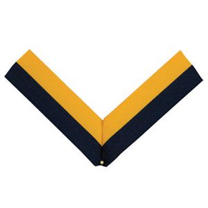 NECK RIBBON, NAVY BLUE AND GOLD