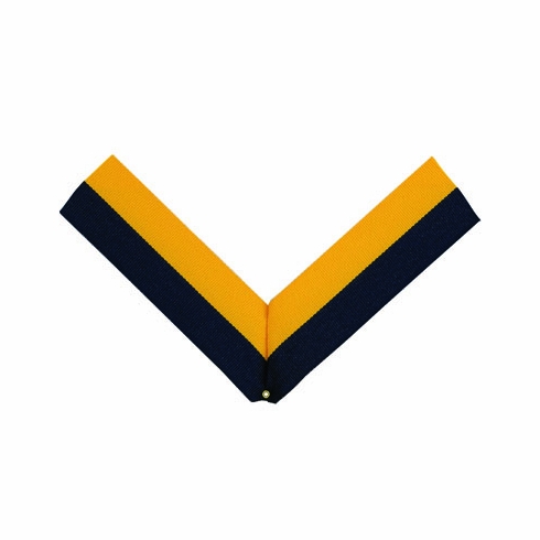 NECK RIBBON, NAVY BLUE AND GOLD