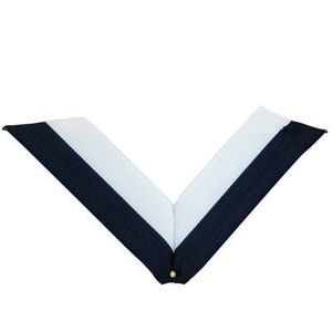 NECK RIBBON, NAVY BLUE AND WHITE