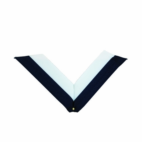 NECK RIBBON, NAVY BLUE AND WHITE