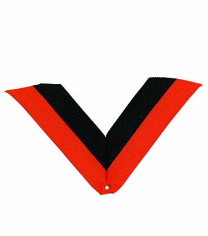 NECK RIBBON, ORANGE AND BLACK