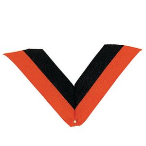 NECK RIBBON, ORANGE AND BLACK