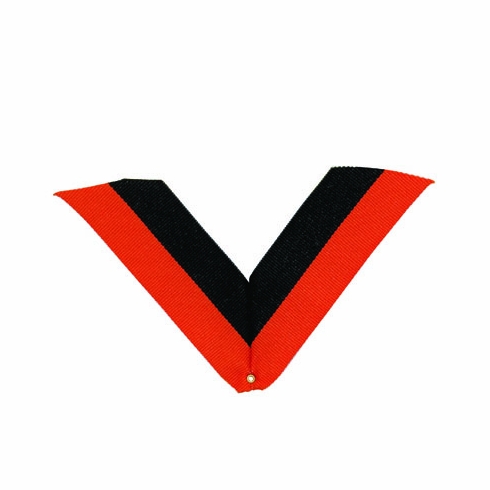 NECK RIBBON, ORANGE AND BLACK
