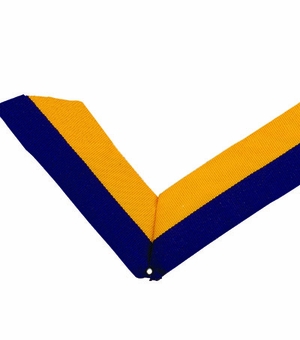 NECK RIBBON, PURPLE AND GOLD