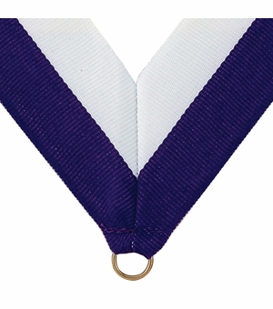 NECK RIBBON PURPLE AND WHITE