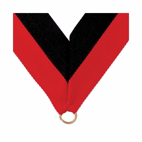 NECK RIBBON RED AND BLACK