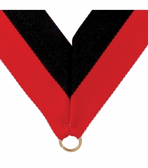 NECK RIBBON RED AND BLACK