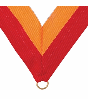 NECK RIBBON RED AND GOLD