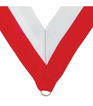 NECK RIBBON RED AND WHITE