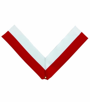 NECK RIBBON, RED AND WHITE