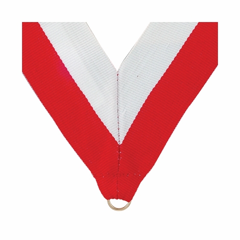 NECK RIBBON RED AND WHITE