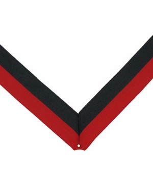 NECK RIBBON, RED & BLACK