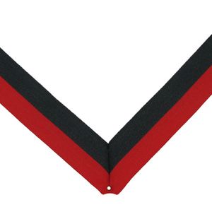 NECK RIBBON, RED & BLACK