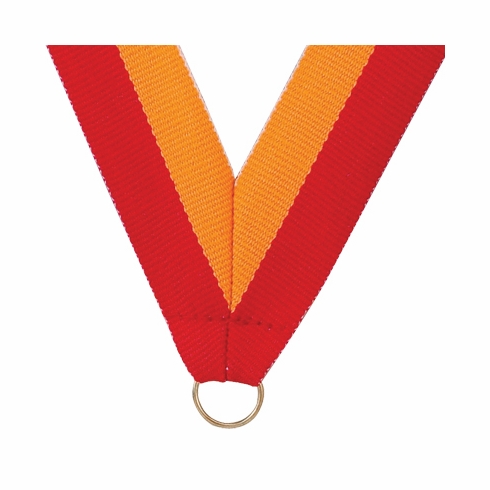 NECK RIBBON RED & GOLD