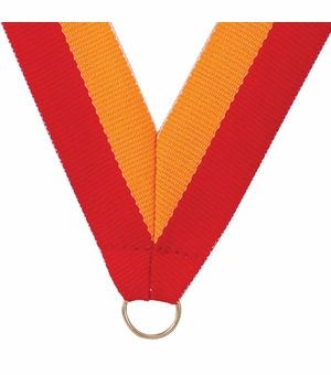 NECK RIBBON RED & GOLD