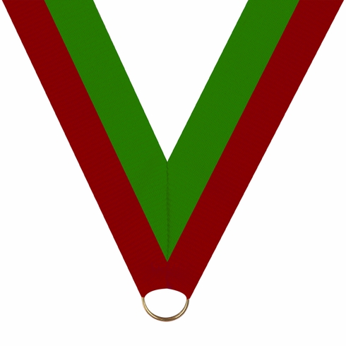 NECK RIBBON RED & GREEN