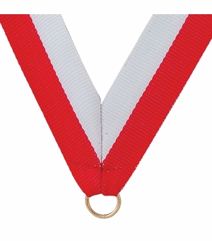 NECK RIBBON RED & WHITE
