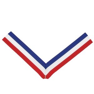 NECK RIBBON RED, WHITE AND BLUE