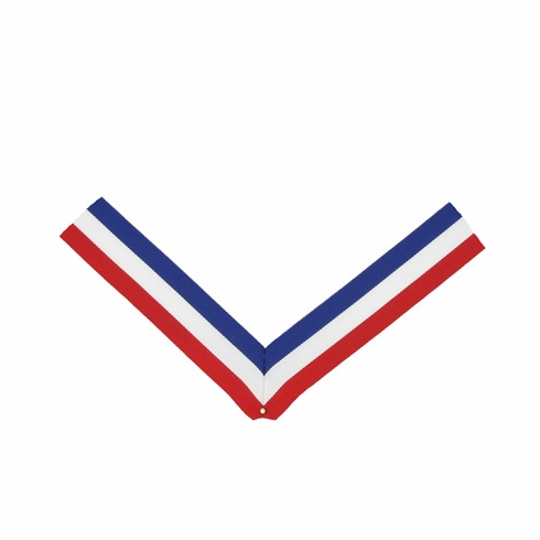 NECK RIBBON RED, WHITE AND BLUE