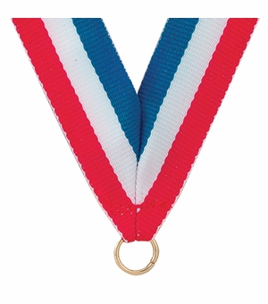 NECK RIBBON,RED, WHITE, BLUE