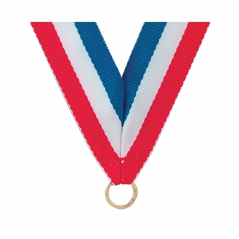NECK RIBBON,RED, WHITE, BLUE