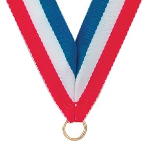 NECK RIBBON,RED, WHITE, BLUE