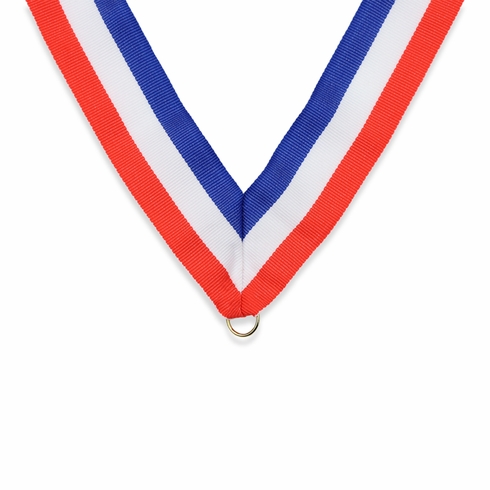 NECK RIBBON RED, WHITE, BLUE