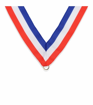NECK RIBBON RED, WHITE, BLUE