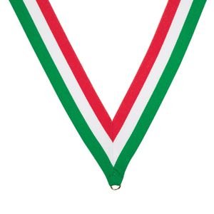 NECK RIBBON RED WHITE GREEN