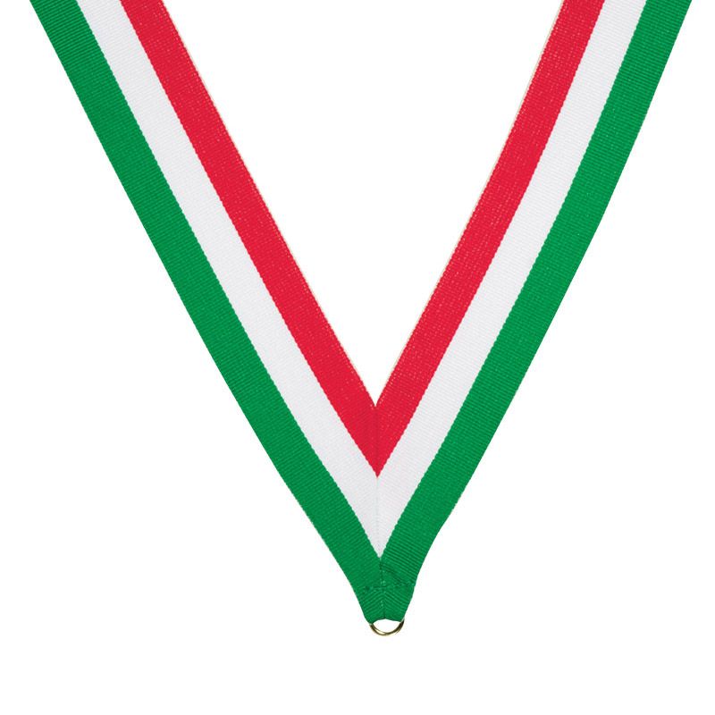 NECK RIBBON RED WHITE GREEN