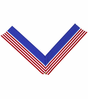NECK RIBBON, STARS AND STRIPES