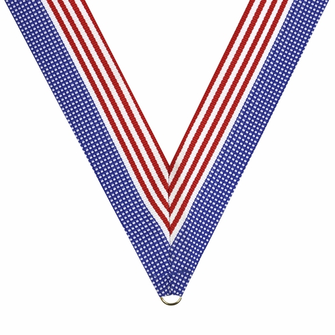 NECK RIBBON STARS & STRIPES RED/WHITE/BLUE