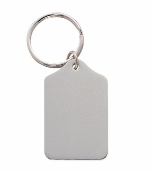 NICKEL PLATED KEY RING, BOXED