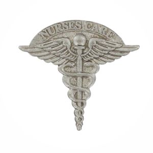 NURSE CARE CADUCEUS LAPEL PIN, 7/8 INCH
