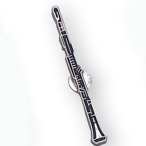 OBOE PIN ENAMELED SILVER