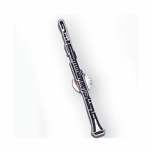 OBOE PIN ENAMELED SILVER