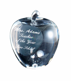 OPTICAL APPLE CRYSTAL AWARD
