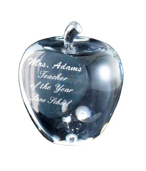 OPTICAL APPLE CRYSTAL AWARD