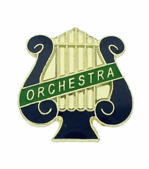 ORCHESTRA PIN MUSIC LYRE